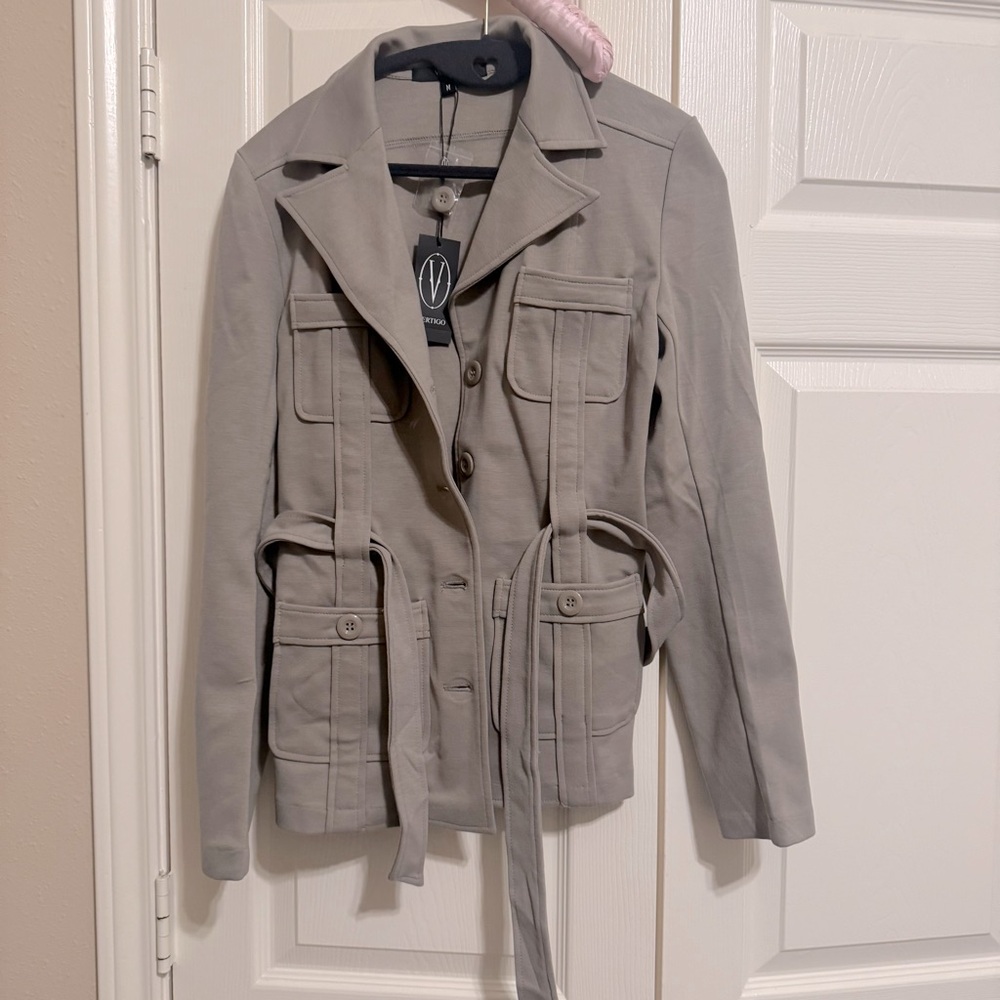 Vertigo Paris Women's Utility Jacket in Gray